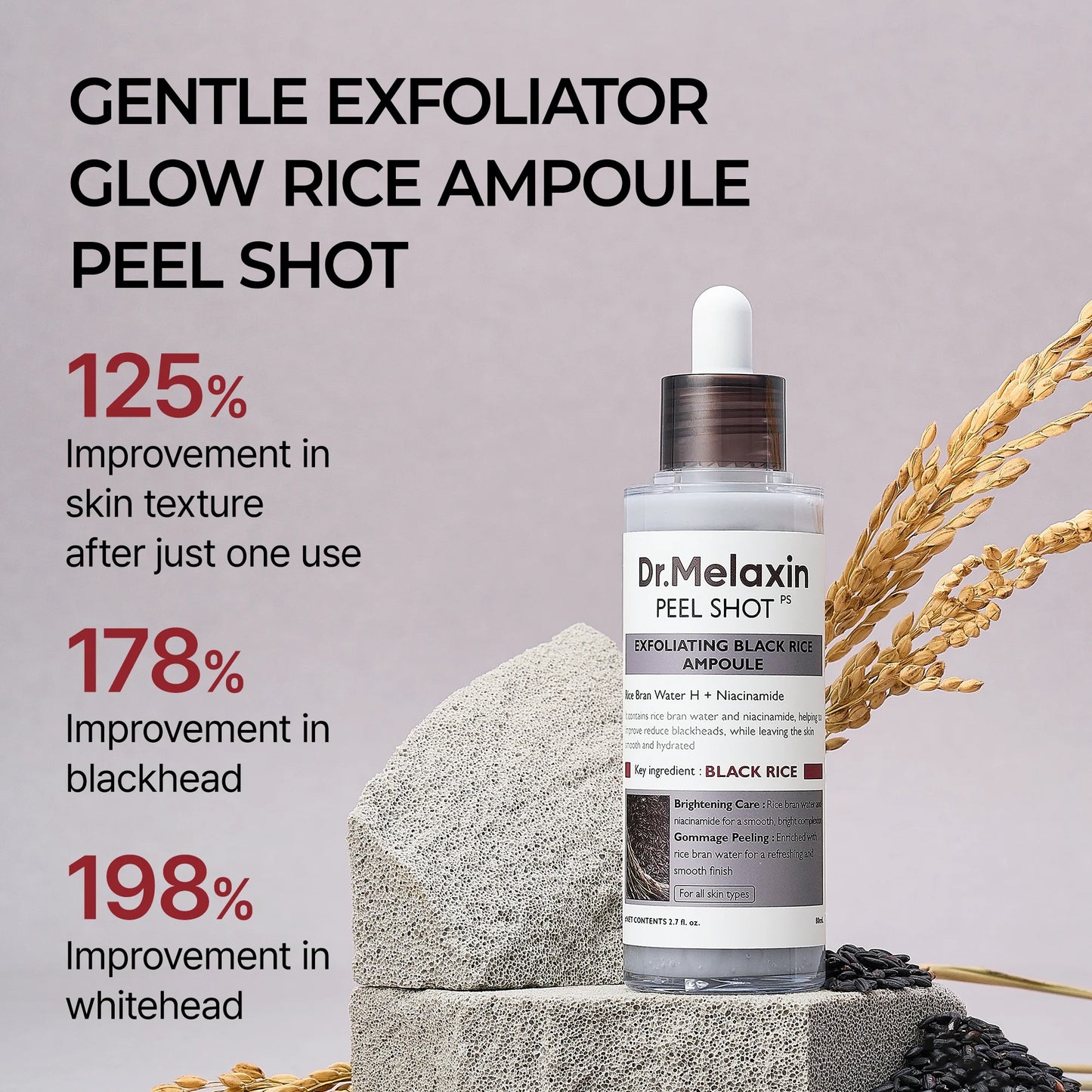 Dr Melaxin Radiance Renewal Black Rice Exfoliant Peel Shot™
